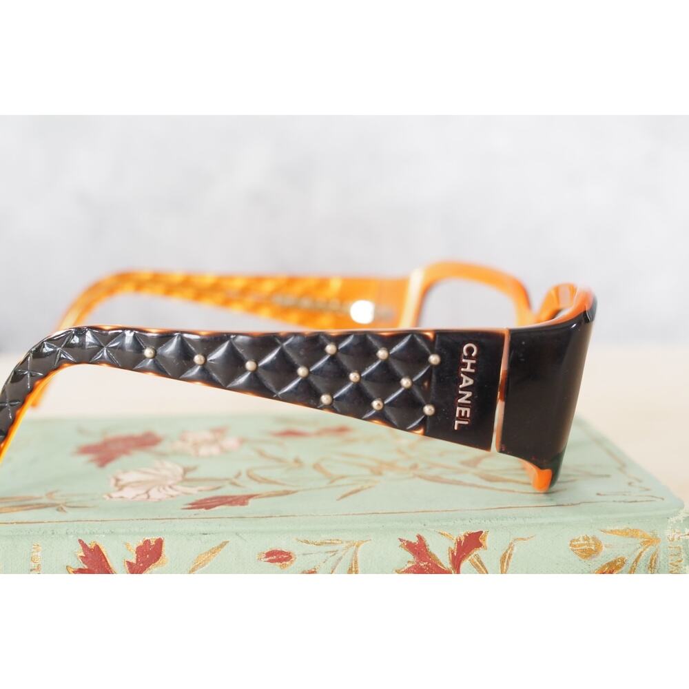 Vintage Chanel Eyeglass Quilted Made In Italy 5097 C. 839/11 Studded - Picture 12 of 16